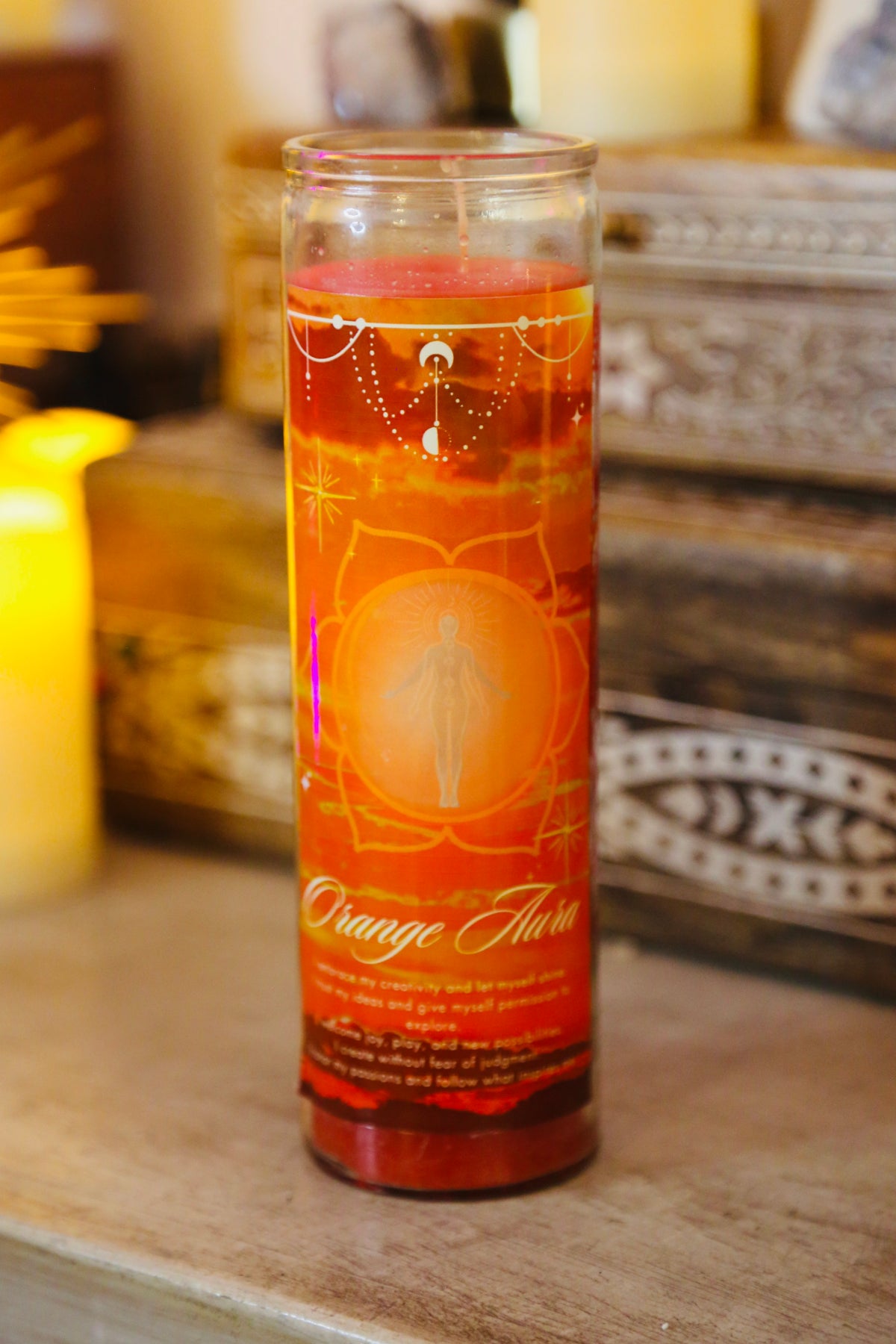 Orange Aura - Prepared Magic Candle