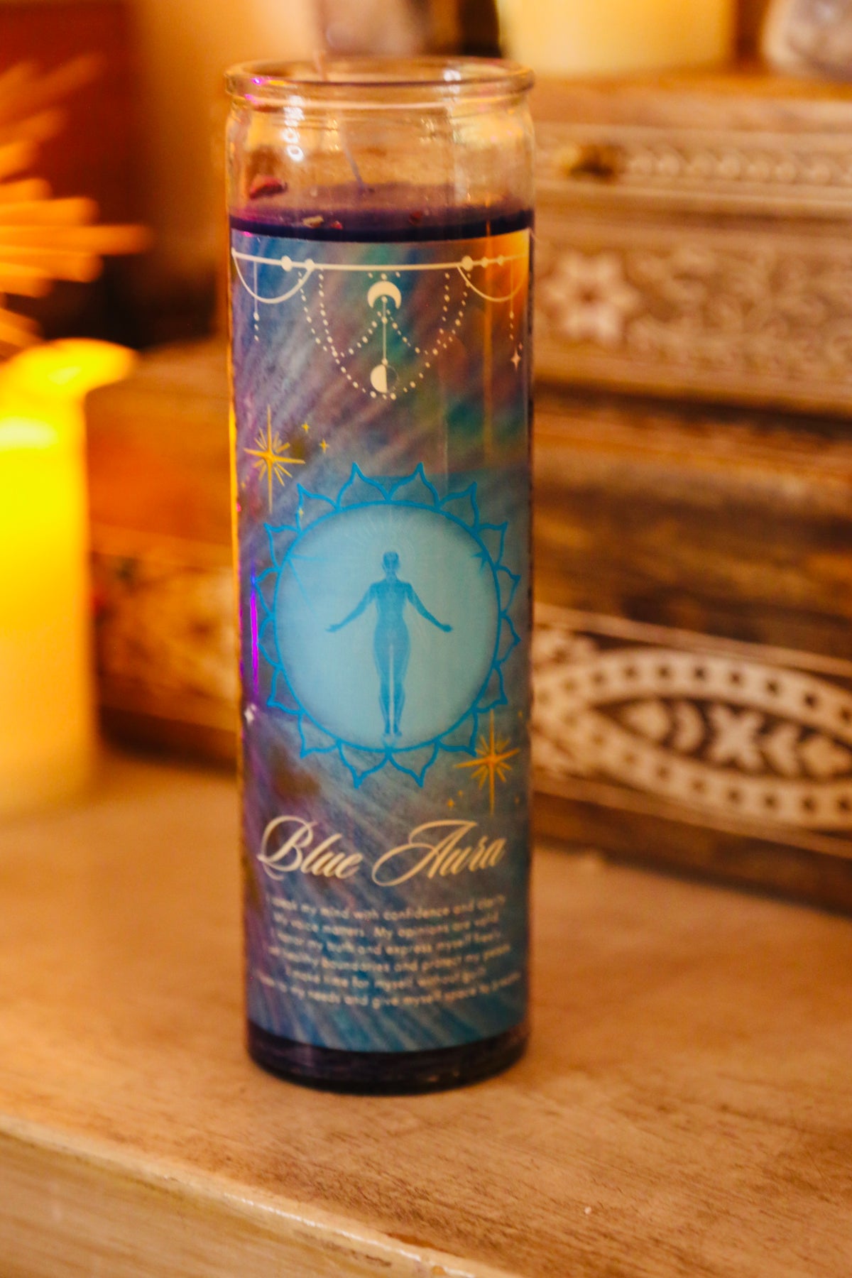 Blue Aura - Prepared Magic Candle