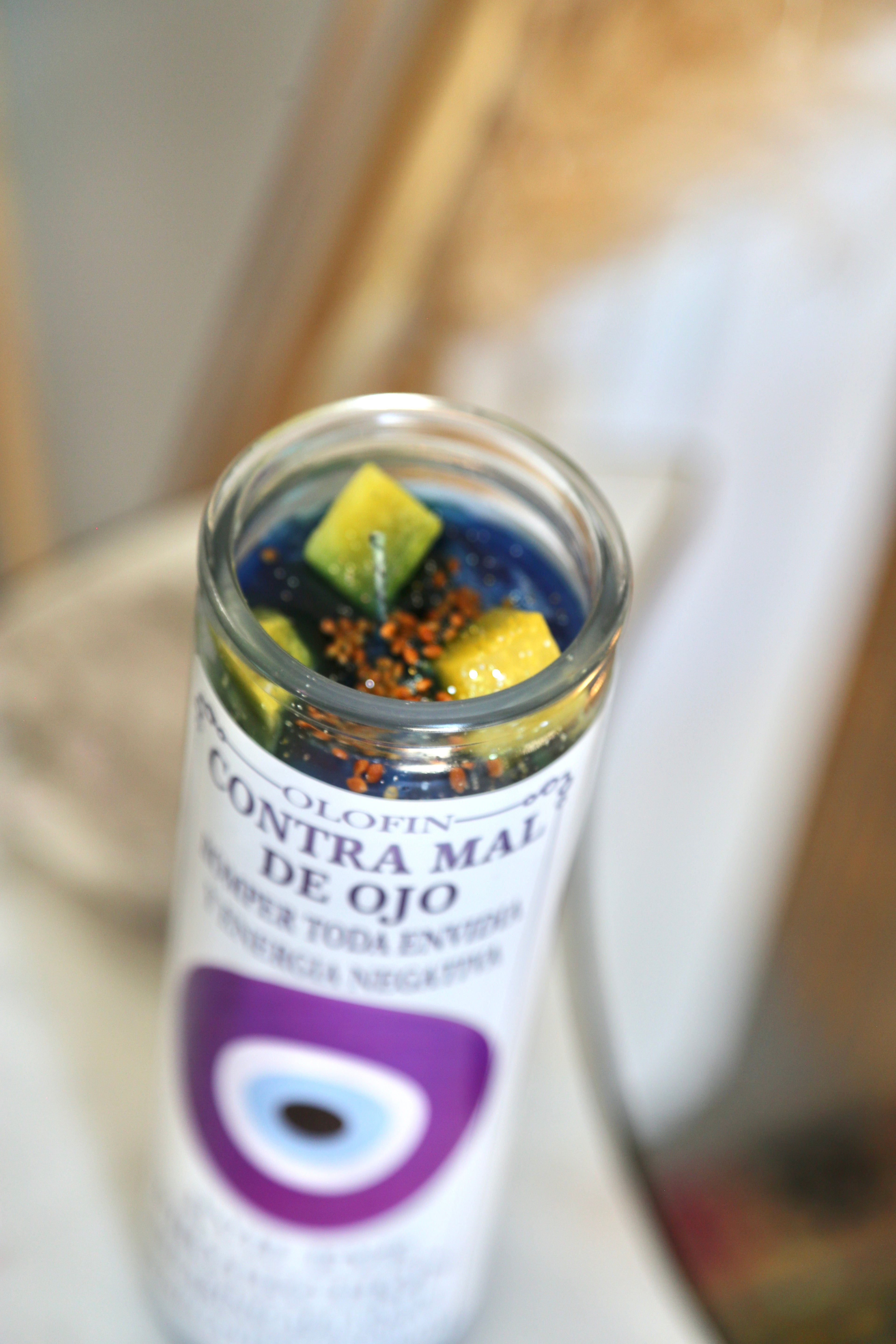 Evil Eye Protection Magic Candle/Contra Mal De Ojo Veladora